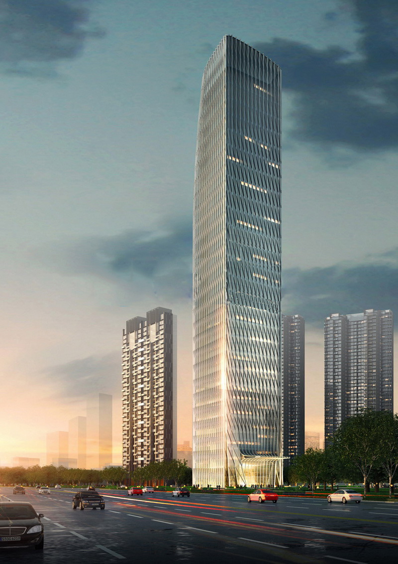 Proyecto de muro cortina del edificio de oficinas Shenzhen Haofang Sky Garden